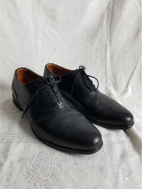 Wolf & Shepherd Black Leather Oxfords Derbys Mens 12.5 Cap Toe Dress Shoes main image 13